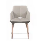 Modern Style Leather Solid Wood Dining Room Restaurant Chairs