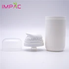 Pink Plastic Bottle 4oz Pearly Pink Cute Plastic Silver Collar 4oz Cosmetic Vacuum Pump Bottle