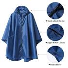 Raincoat Poncho Hooded Waterproof for Adults Men Women with Pockets