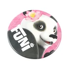 Metal Button Wholesale Cute Panda Design Offset Printing Custom Pin Badge