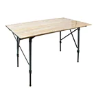Outdoor picnic folding aluminum camping portable adjustable table
