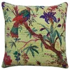 Bird Print Indian Cotton Kantha Cushion Cover Wholesale