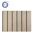 Grooved fire and acoustic panels for studio