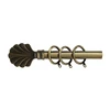 Home Spear Finial Modern Adjustable Curtain Rod Set Draping Pole