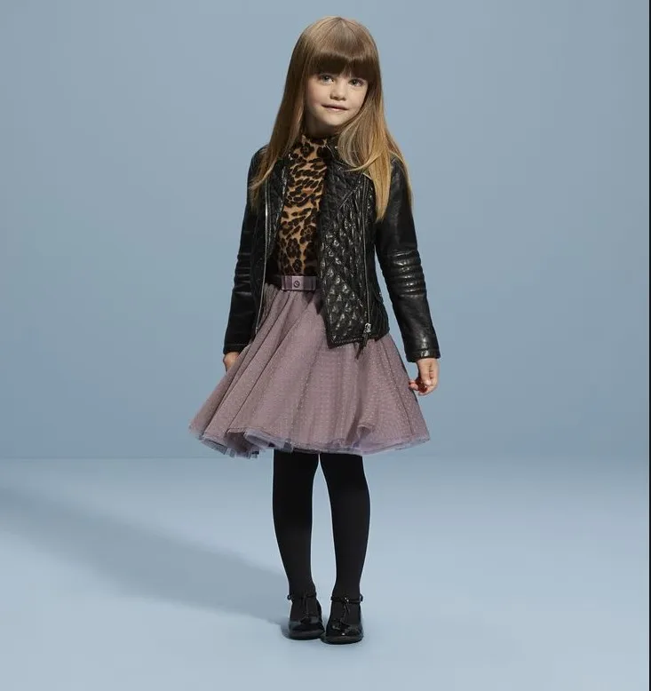Children Clothing Factory Kids Fashion Girls Clothing Kid Leather Jacket For Kids