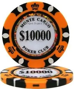 Monaco casino clay poker chips
