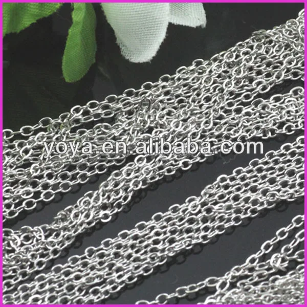  Silver plated Copper O Ring Curb Chain,Link Chain.jpg