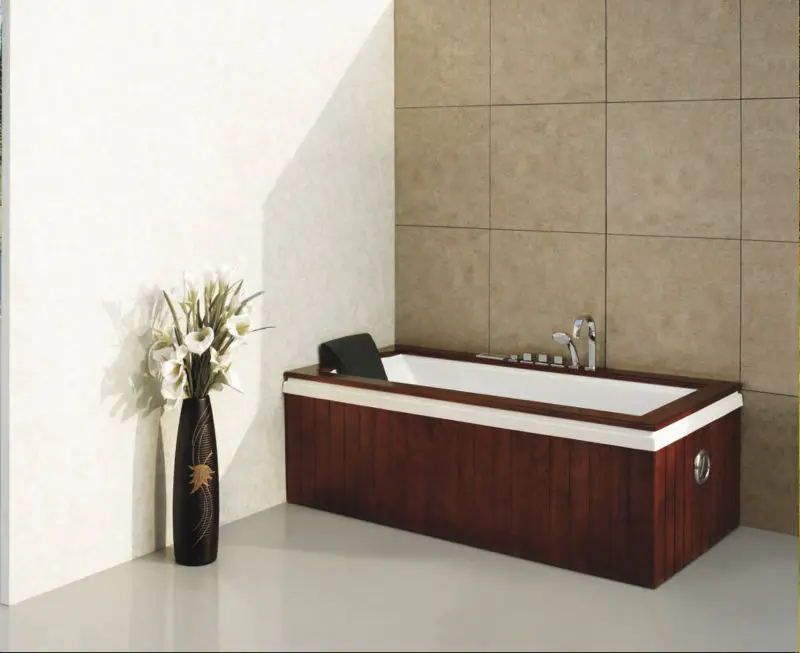 1800*900*600mm rectangular freestanding style single use pure Acrylic whirlpool massage bathing tub with air jet (M-2039A(R/L) )