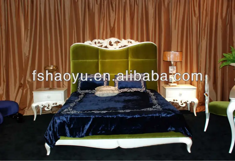 Antiguo Cama De Madera De Estilo / Antiguos De Madera Maciza Camas