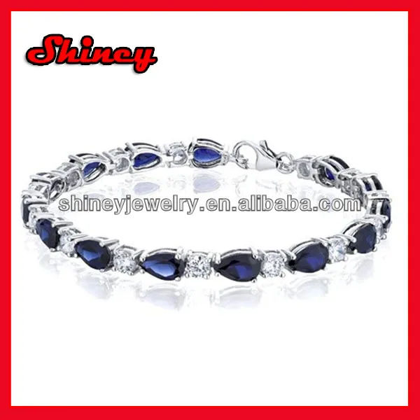 2017 925 sterling silver rose cz bead marble bead bracelet