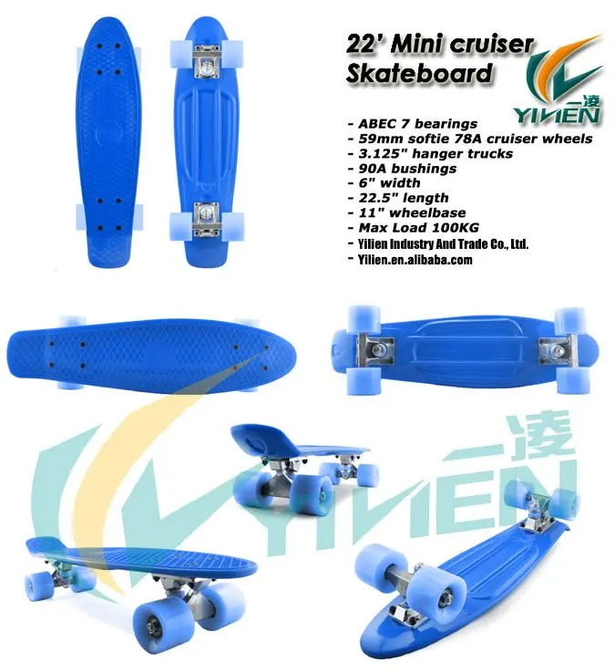 Penny After Dark 22 Inch Mini Cruiser Complete Skateboards 59mm Wheels