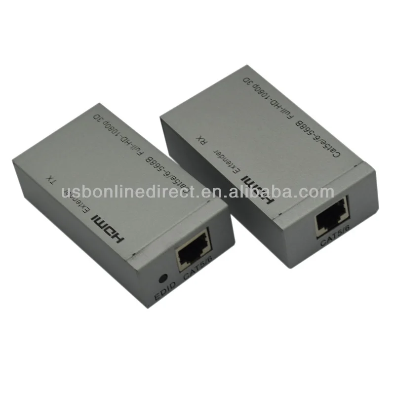 HD 1080P rx tx HDMI Extender CAT5e/6 Ethernet Cable up to 60M extender hdmi - ANKUX.COM