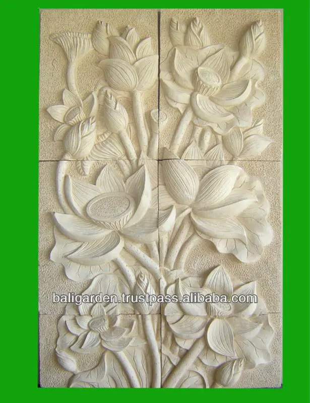 Wall decorative panels Lotus flower thai decorative wall panel