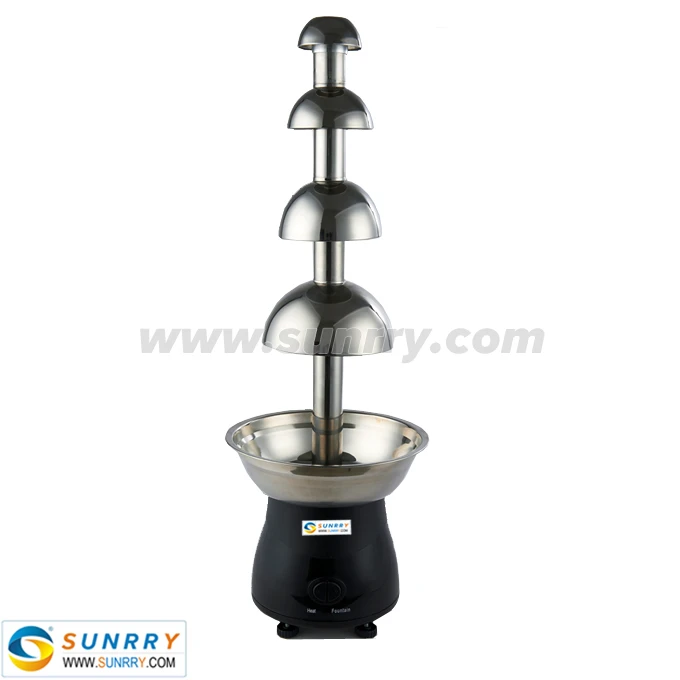 SY-CL4, Chocolate Fountain, 4 Layers, PP Plastic Base, 4kg stainless steel Plate