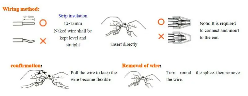 wire connector,electric wire connector,quick wire connector,Junction Box connector,Building wire connector,773-102,773-104,773-106,773-108,773-173,wago 773.