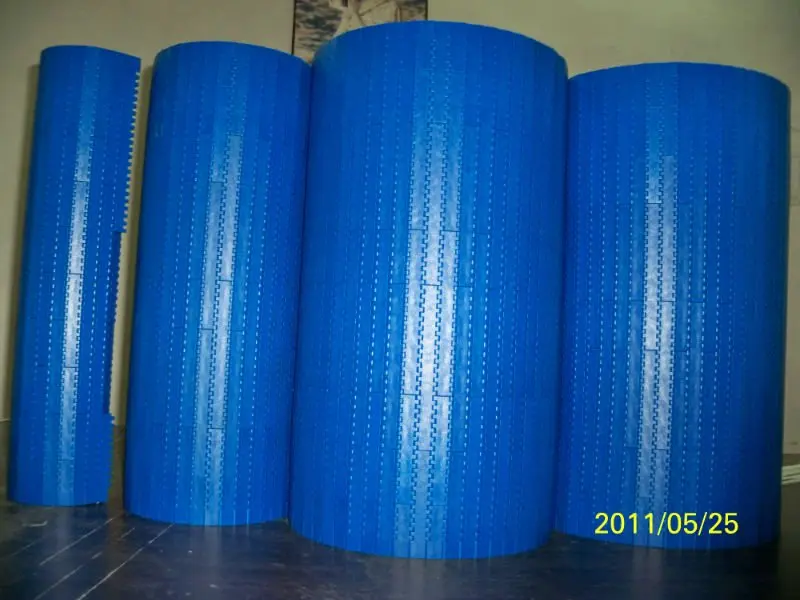 900 correias plásticas modulares de topo plano, correia transportadora modular de plástico