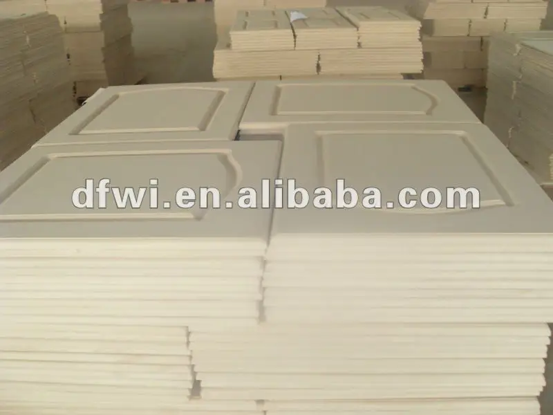 white PVC membrane faced MDF cabinet door