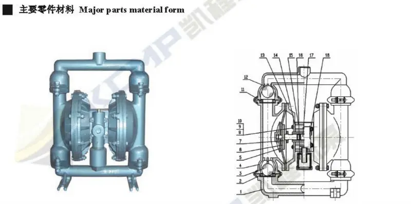 QBY type pneumatic diaphragm pump for pickle
