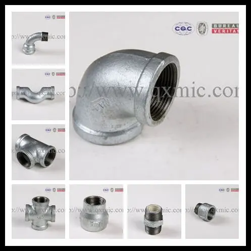 GI Malleable Iron Pipe Fitting Compression Tee