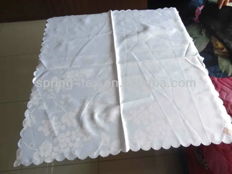 new design white tablecloth