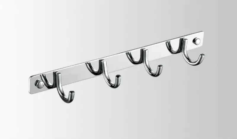Clothes Hook Strip With 6 Hooks Wall Rack Coat Clothes Hook Strip With 6 Hooks Wall Rack Coat