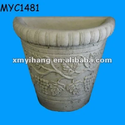 pots half round terracotta wholesale