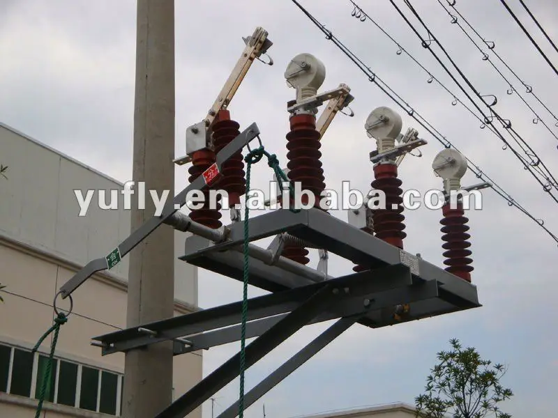 LBS FKW1824 24kV 630A 3 pole High voltage Outdoor air vacuum load break switch, View pole