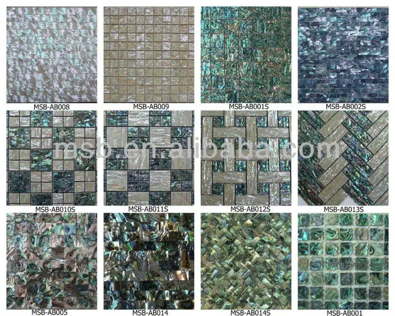 New Zealand Vỏ Paua Gạch Mosaic Giá, Seashell Backsplash Gạch Mosaic