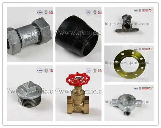 GI Hexagon Malleable Iron Pipe Fitting Union Conical Joint Brass to Iron Seat