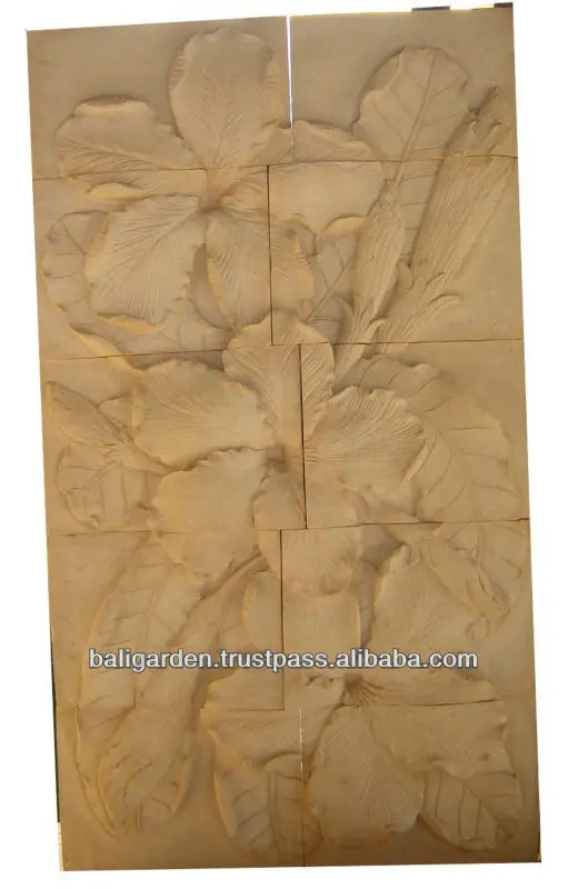 Wall decorative panels plumaria flower thai design decorative wall partitions