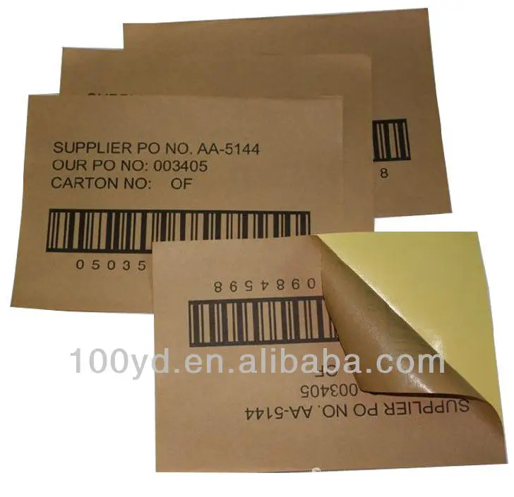cheap kraft shipping mark label stickers