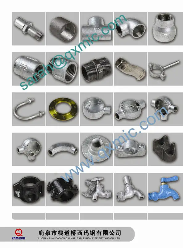 galvanized water test cast iron pipe fittings