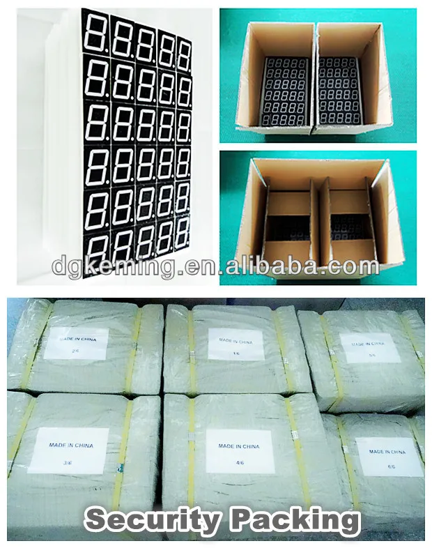 kem-4021-bsr 7 segment mechanical 7 segment led display 2 digit 0.4