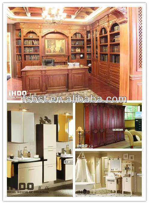 Gabinete De Cocina Moderno Diseño Resistente Al Agua Visualizar Sólida