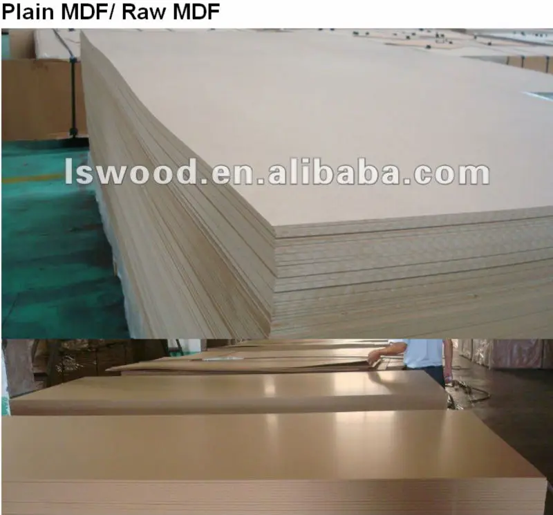 China Factory Sanded Raw Mdf/plain Mdf,Hdf / Black Melamine Mdf Board