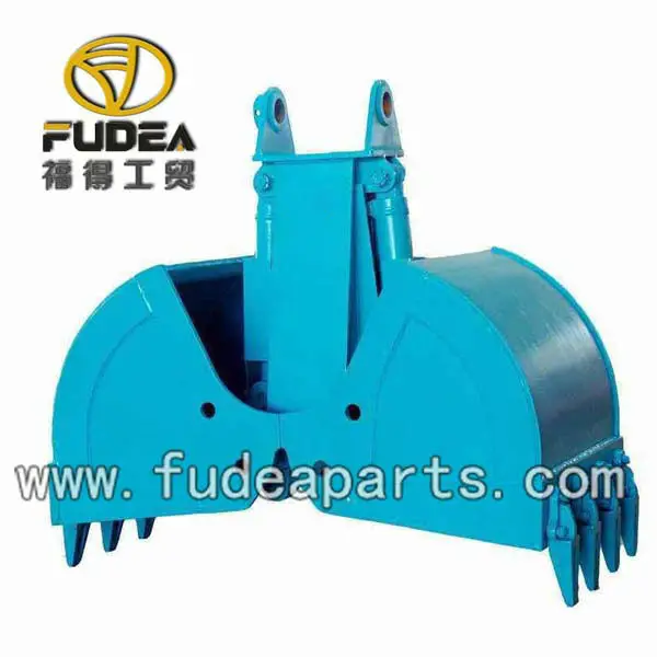 Double Cylinder Clamshell Grab Bucket For Cranes / Mud/ Gravel