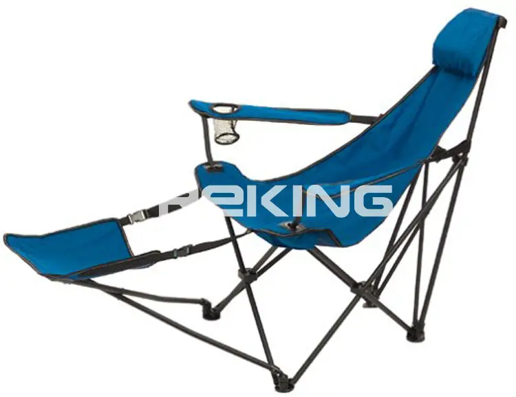 Cup Hole Folding Camping Chair With Footrest And Pillow Buy