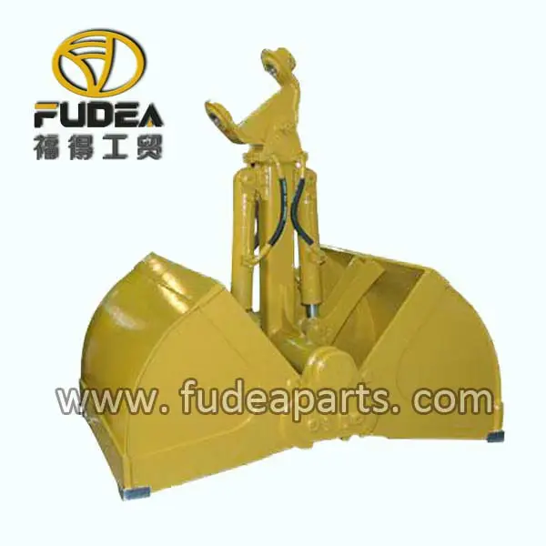 Double Cylinder Clamshell Grab Bucket For Cranes / Mud/ Gravel