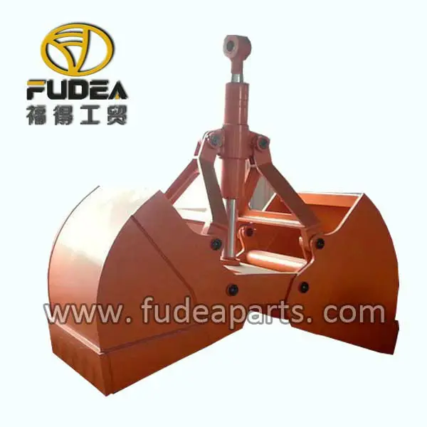 Double Cylinder Clamshell Grab Bucket For Cranes / Mud/ Gravel