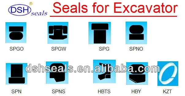 DSH seals applied in reciprocating motion of piston rod dust wiper seal