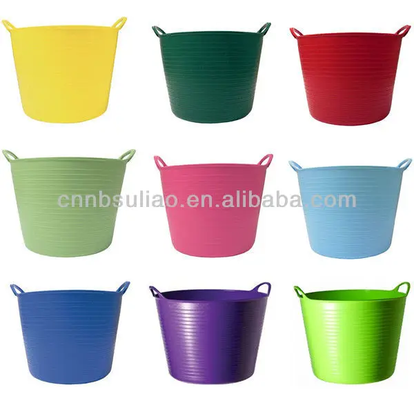 Flexible Plastic Garden Tub,Plastic Tub Wholesale 25l - Buy Colorful ...