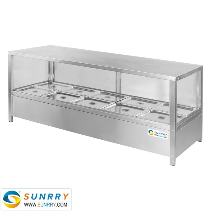 12 SY-BM1100T,Right Angle Bain Marie, 6 pans, With Sliding Door, All Stainless Steel.jpg