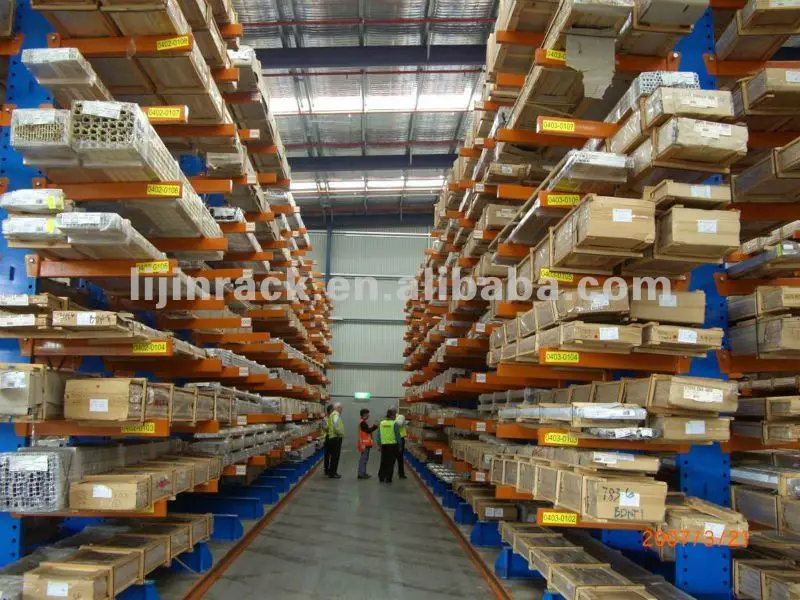 Tubería De Acero Industrial Y Placa Bastidor De Almacenamiento Voladizo