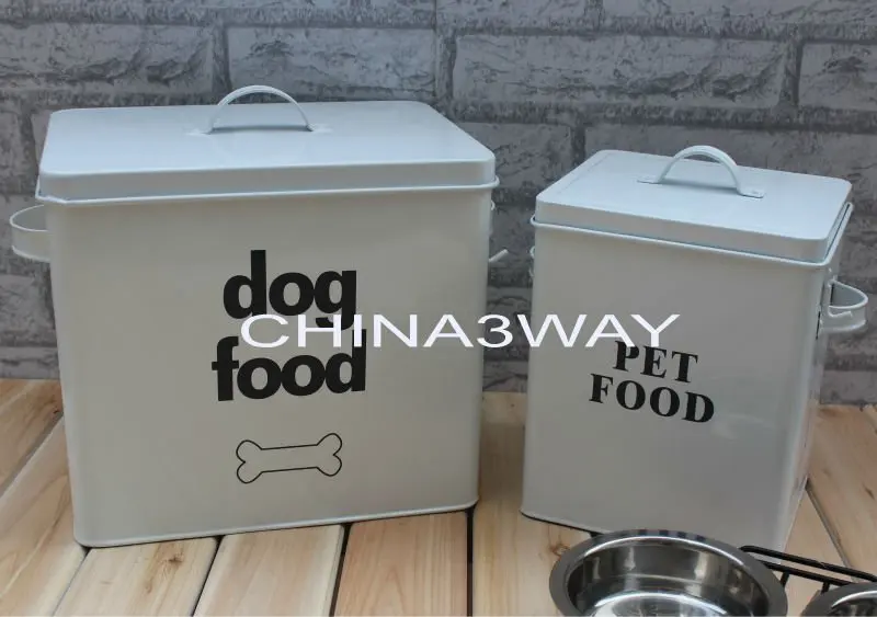metal dog food bin