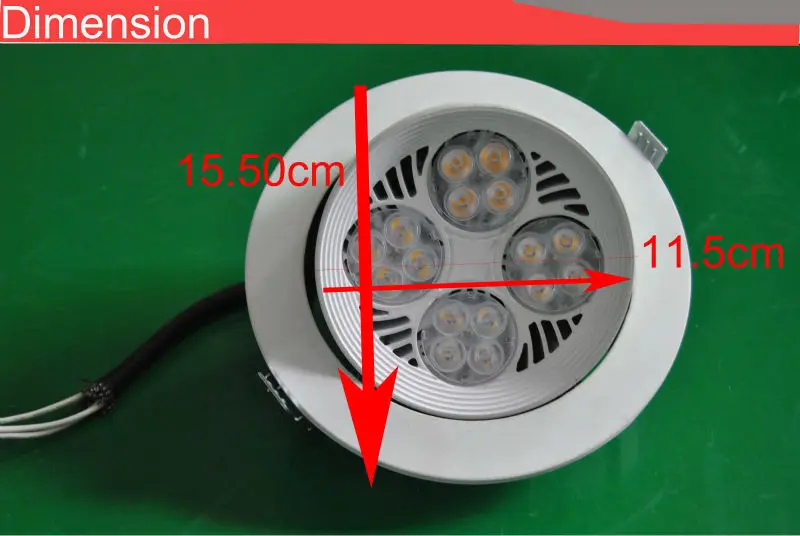 Fashion Die-casting Embedded Ceiling Commercial Light 35W
