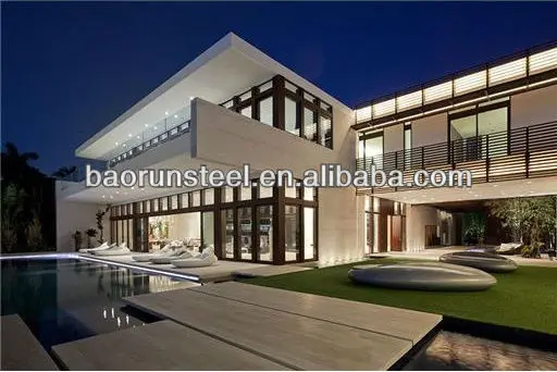 China Low Price Steel Structure Building/ Light Steel House/villa architectural design