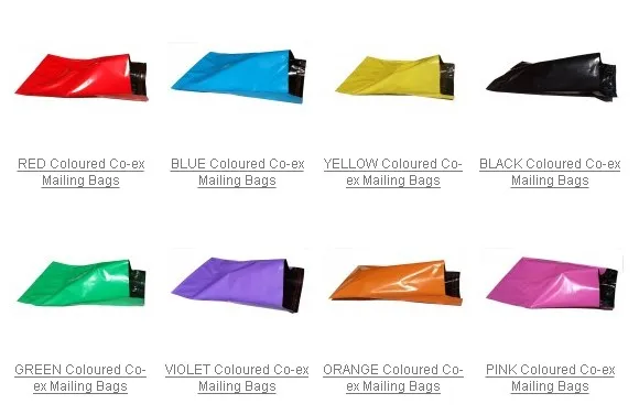 colorful mailing bag