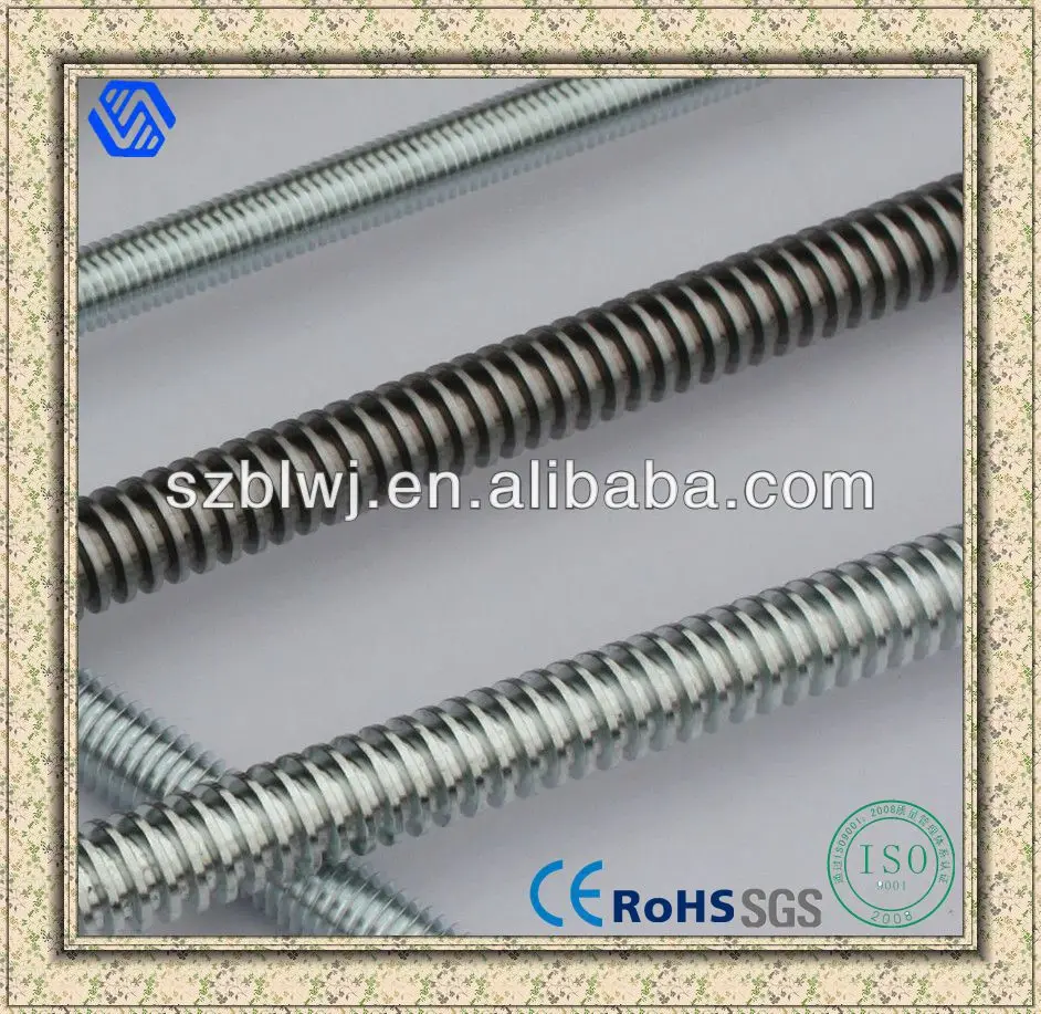 Galvanized Zinc Plated Threaded Rod Buy Internally Threaded Rod
