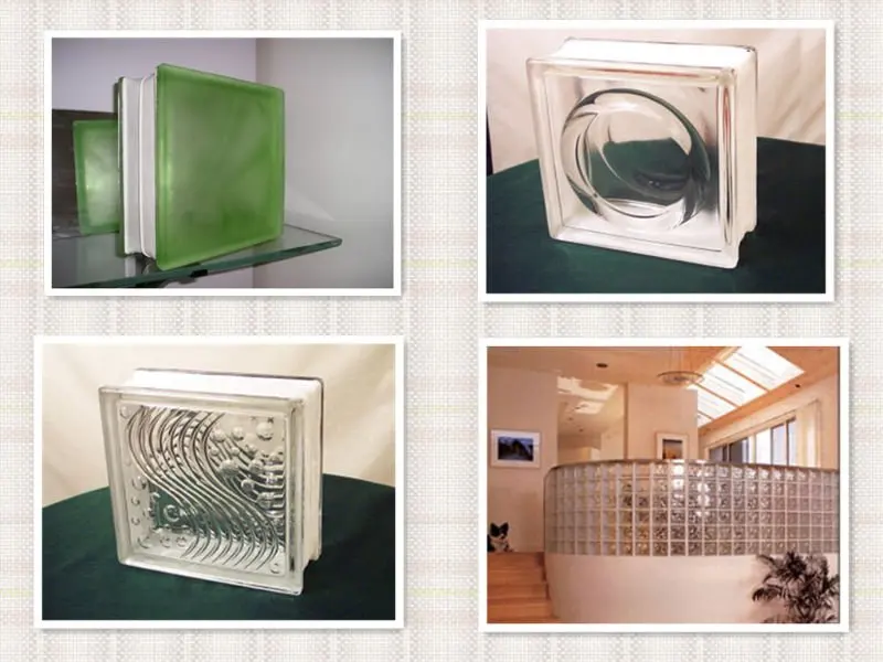 80mm Clear And Color Glass Block With Hole Buy Decorative Glass