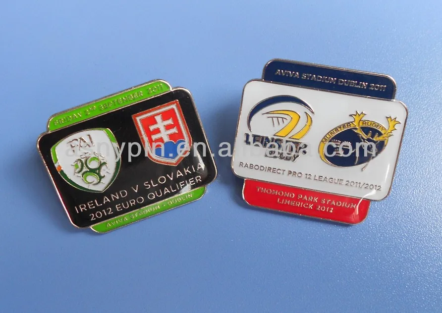 Custom Football Design Metal Lapel Pin Badge - Buy Football Club Pin ...